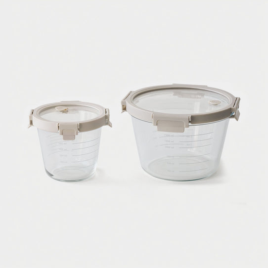 Genicook - Measure and Store - 2 Bowl set with Lids Equipment Genicook 