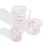 Genicook Measuring Cups Equipment Browne Set of 3 (1, 2, & 4 Cups) 