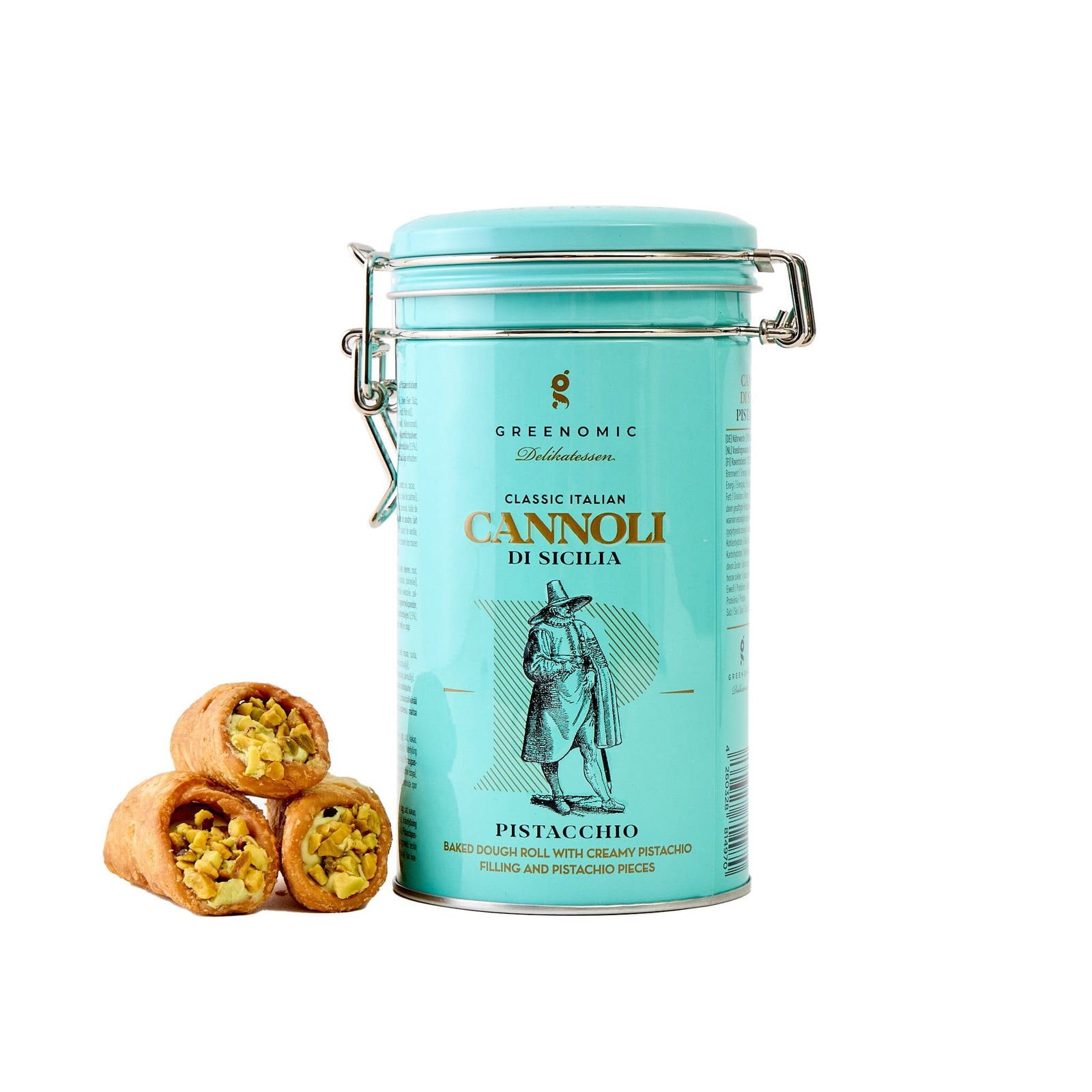 Greenomic Cannoli di Sicilia Tins Pantry Greenomic Delikatessen Pistachio 