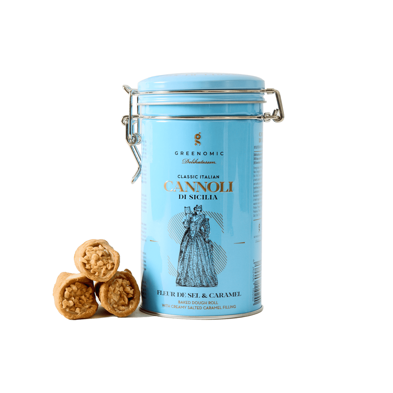 Greenomic Cannoli di Sicilia Tins Pantry Greenomic Delikatessen Salted Caramel 