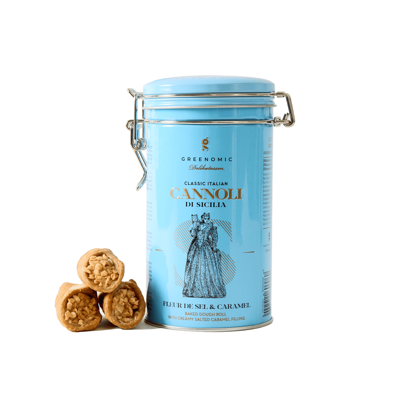 Greenomic Cannoli di Sicilia Tins Pantry Greenomic Delikatessen Salted Caramel 