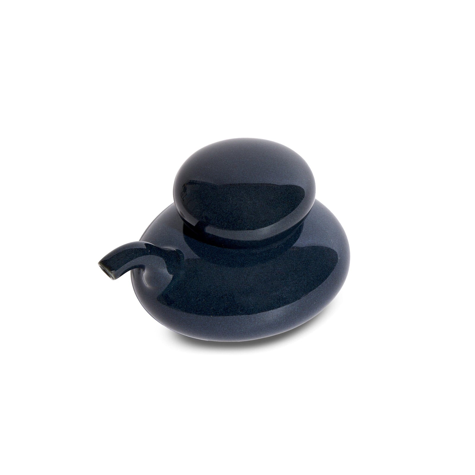 Hakusan Porcelain Ceramic Pebble Soy Sauce Pot Saikai 