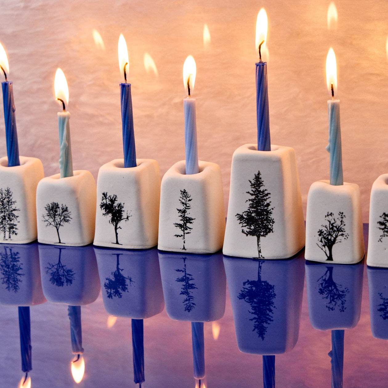 Handmade Ceramic Menorah from Israel Housewares Clay By Dannah 