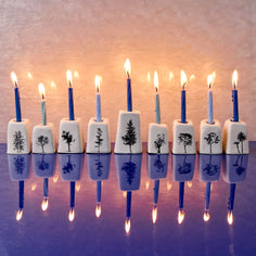 Handmade Ceramic Menorah from Israel Housewares Clay By Dannah 