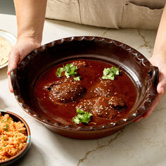 Handmade Clay Cazuela from Mexico Tabletop Hernan 