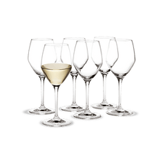 Holmegaard Perfection White Wine Glass, Clear, 10.8 Oz, 6 Pcs. Wine glasses rosendahl.com 