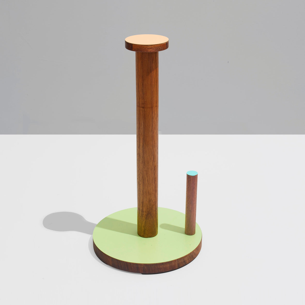 Ilan Ilan | The Paper Towel Keeper - Walnut/Green