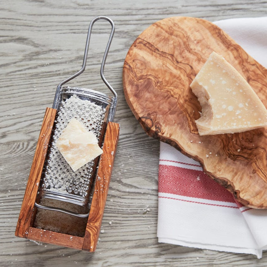 Italian Olivewood Parmesan Cheese Box Grater Food Graters & Zesters Verve Culture 