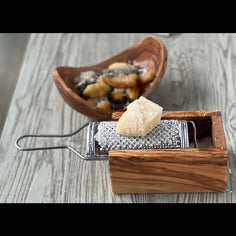 Italian Olivewood Parmesan Cheese Box Grater Food Graters & Zesters Verve Culture 