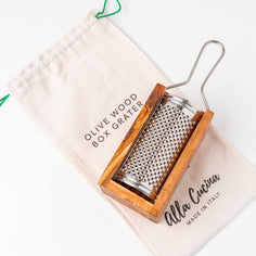 Italian Olivewood Parmesan Cheese Box Grater Food Graters & Zesters Verve Culture 