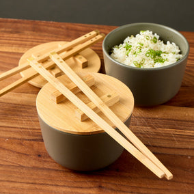 JIA Inc. Kkini Bowl & Chopsticks — Set of 2