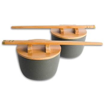 JIA Inc. Kkini Bowl & Chopsticks — Set of 2
