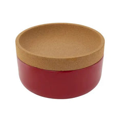 Kamenstein Ceramic and Cork Fruit Bowl Tabletop Lifetime Brands Red 