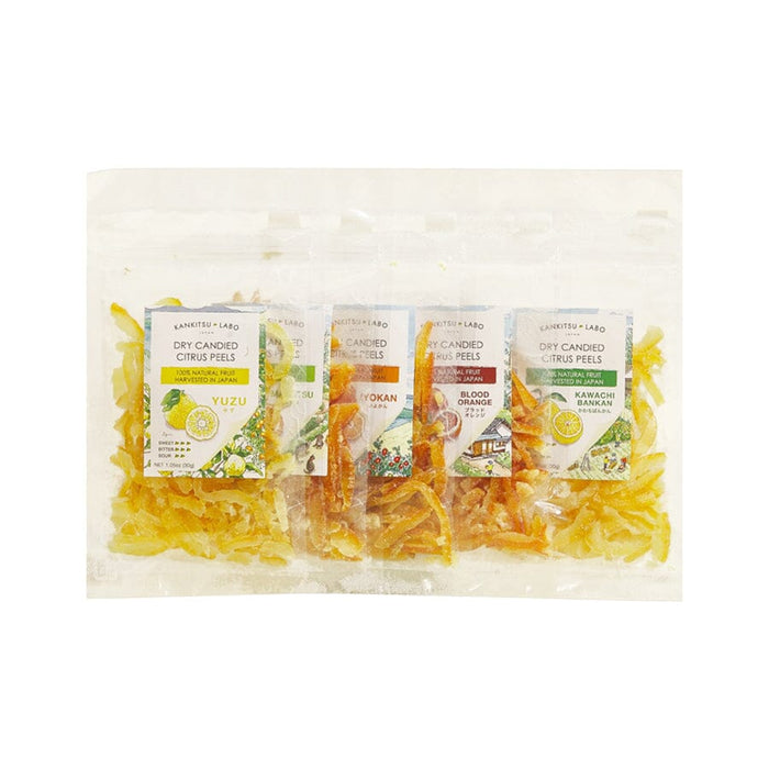Kankitsu Labo Dry Candied Citrus Peels 5 Pack Sampler Pantry Umami Insider 