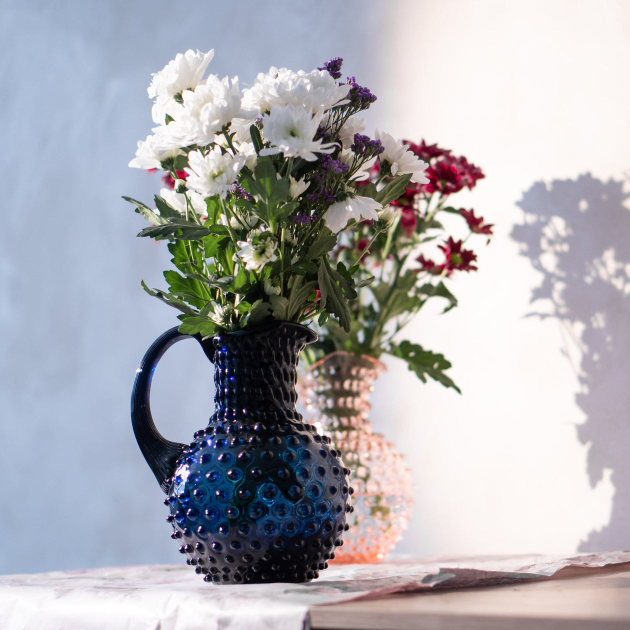 Klimchi Hobnail Crystal Jug Tabletop Klimchi Glassware 