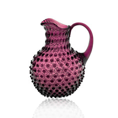 Klimchi Hobnail Crystal Jug Tabletop Klimchi Glassware Violet 