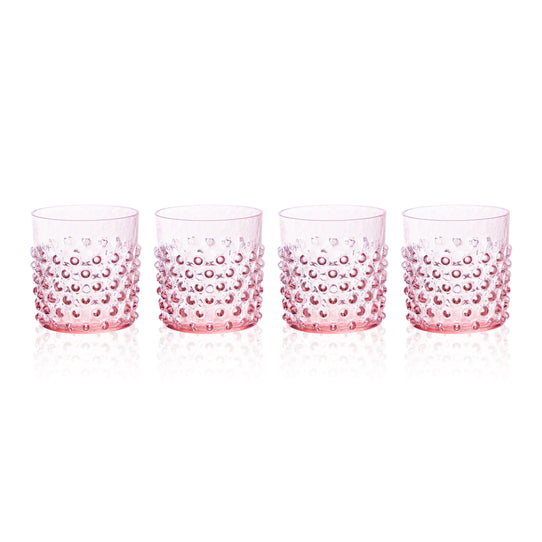 Klimchi Hobnail Glass Set of 4 Tabletop Klimchi Glassware 