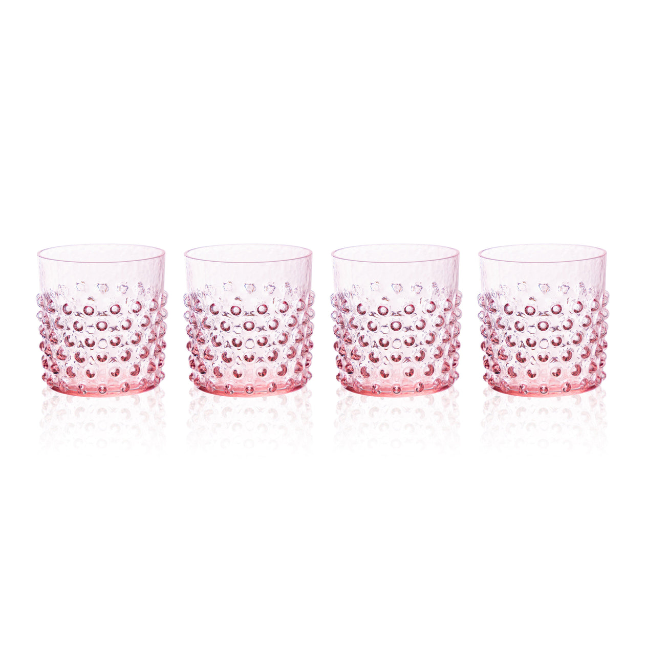 Klimchi Hobnail Glass Set of 4 Tabletop Klimchi Glassware 