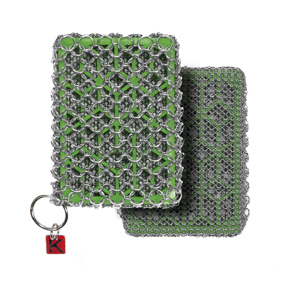 Knapp Made Chainmail Combo Scrubber with Silicone Core Housewares Knapp Made 