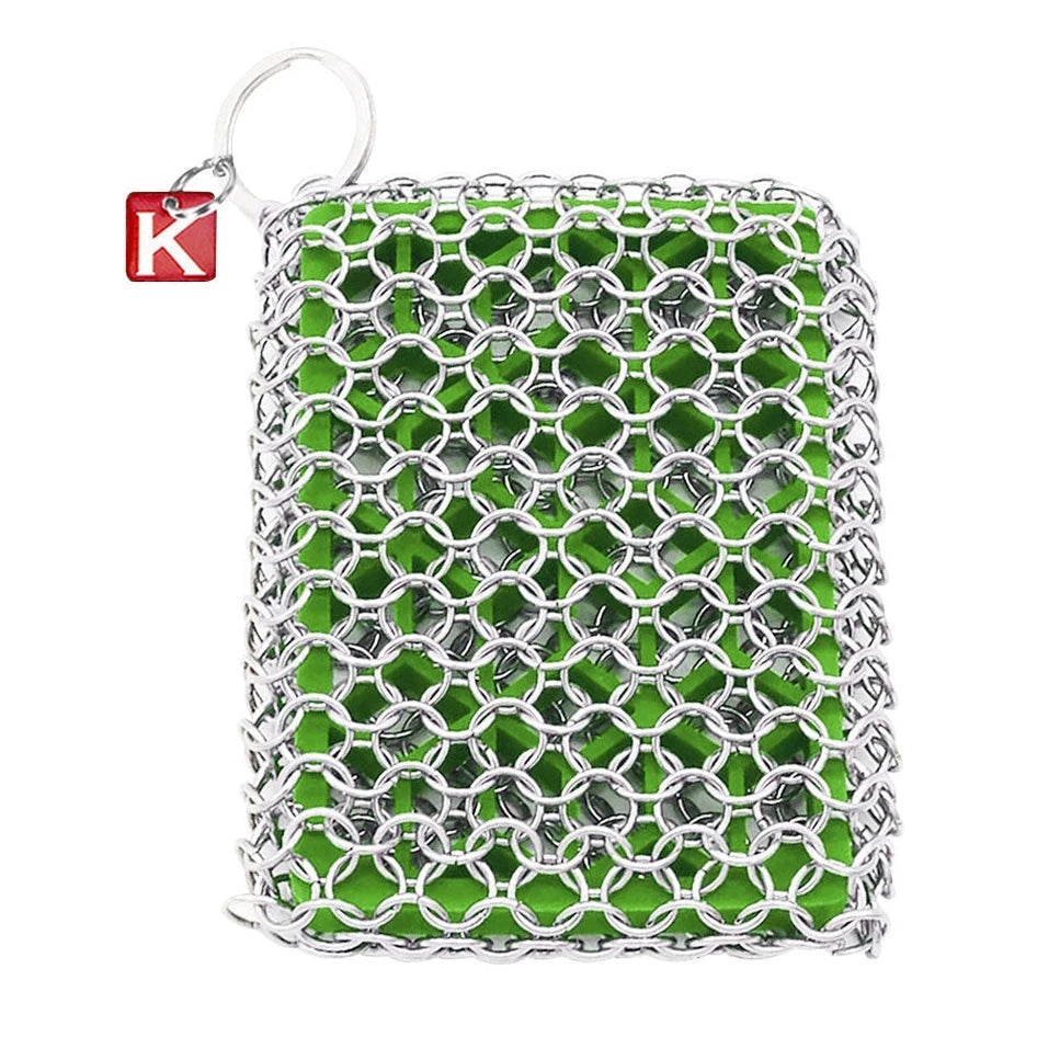 Knapp Made Chainmail Combo Scrubber with Silicone Core Housewares Knapp Made 
