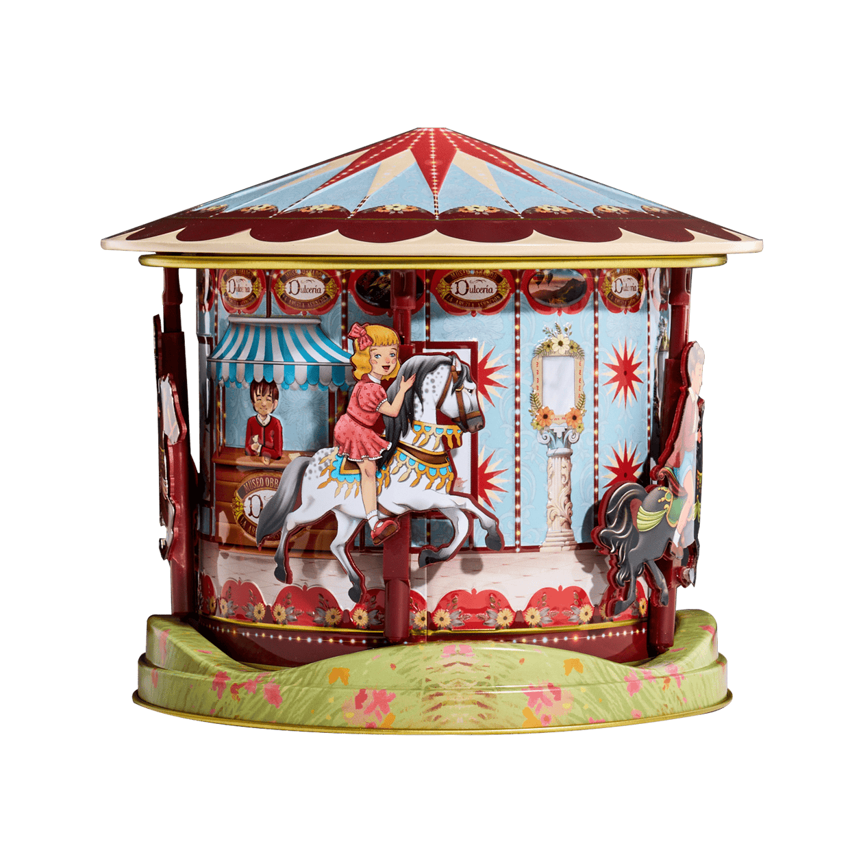 La Dulcería Horse Carousel with Cinnamon Mini Wafers Pantry La Dulceria 