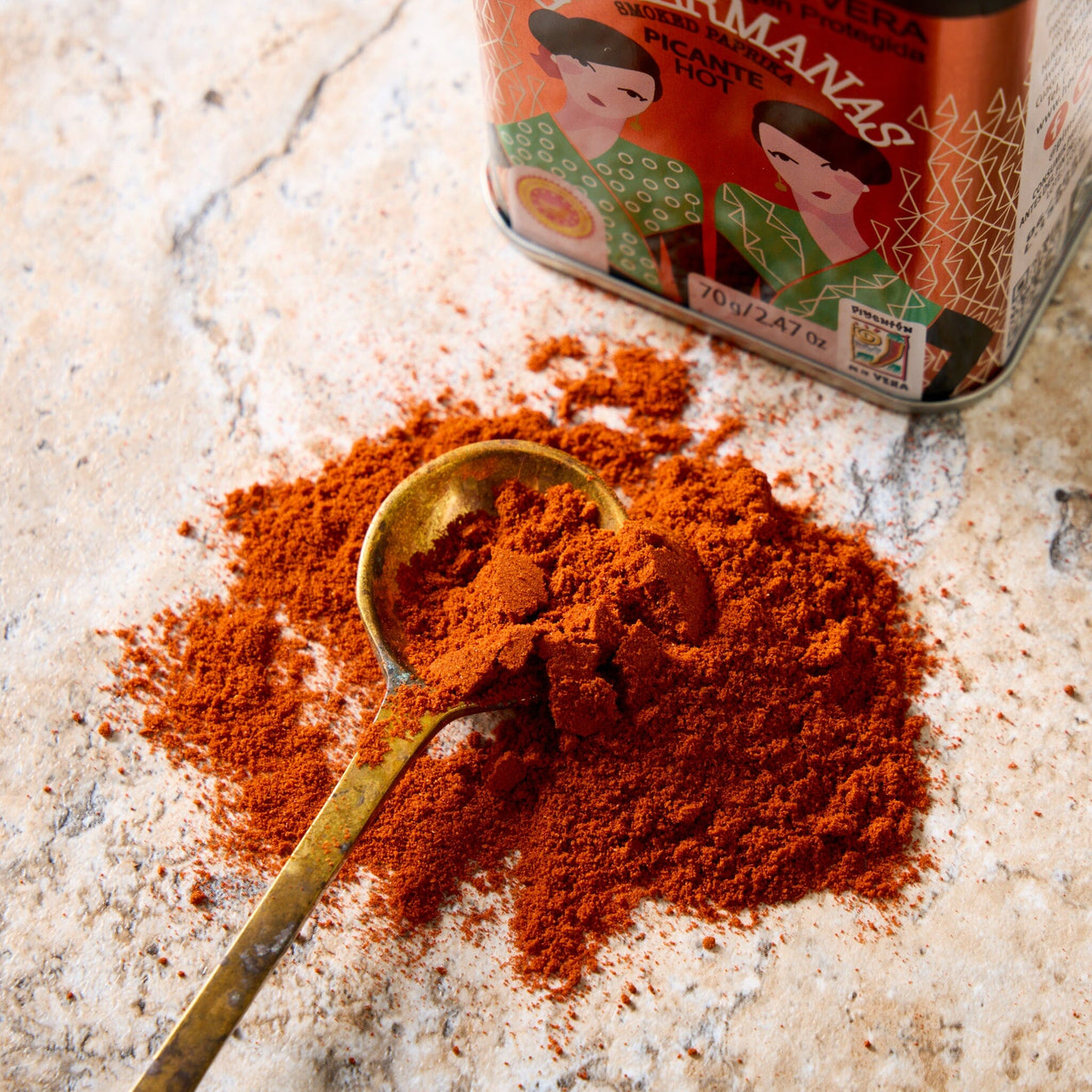 Las Hermanas Pimentón de la Vera Picante DOP - Hot Smoked Paprika Pantry Manicaretti 