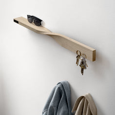 Lawa Twist Shelf Housewares Lawa Oak 