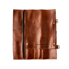 Leather Chef's Knife Roll Bag by Blade Guard Soft Goods Fliproducts 