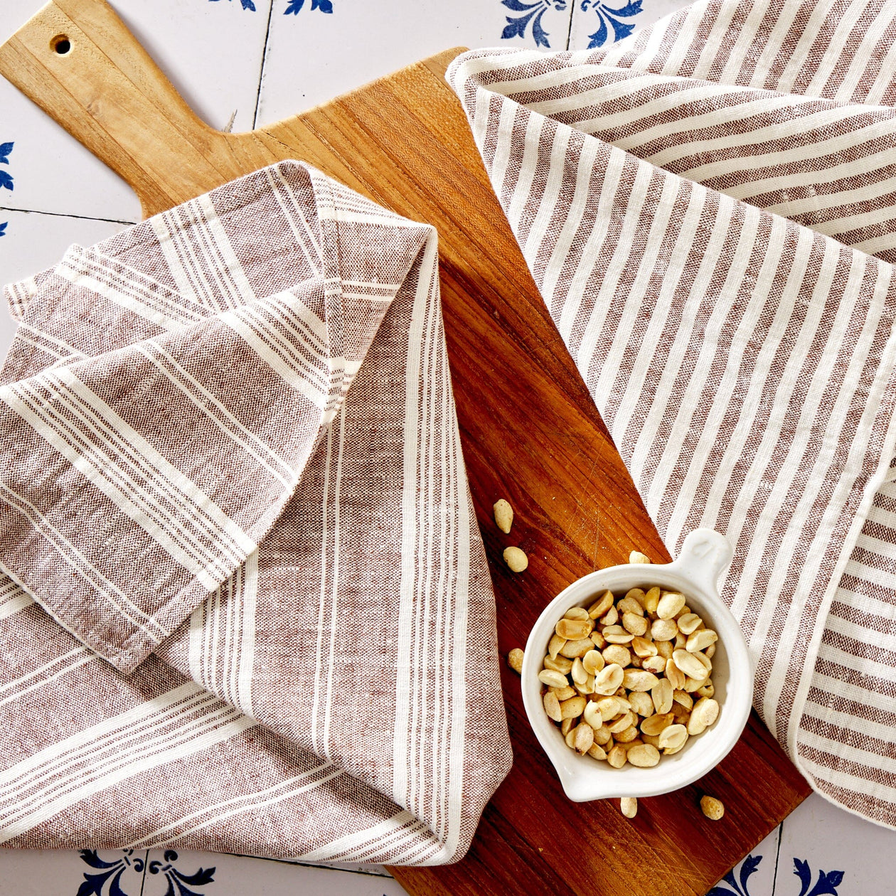 LinenMe Dish Towels – Set of 2 Soft Goods LinenMe Cocoa 