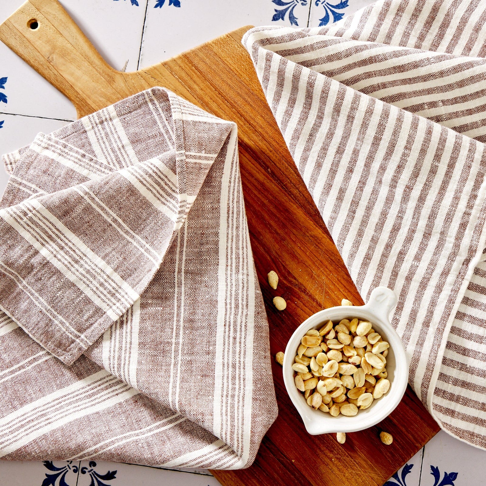 LinenMe Dish Towels – Set of 2 Soft Goods LinenMe Cocoa 
