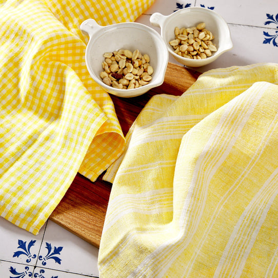 LinenMe Dish Towels – Set of 2 Soft Goods LinenMe Yellow 