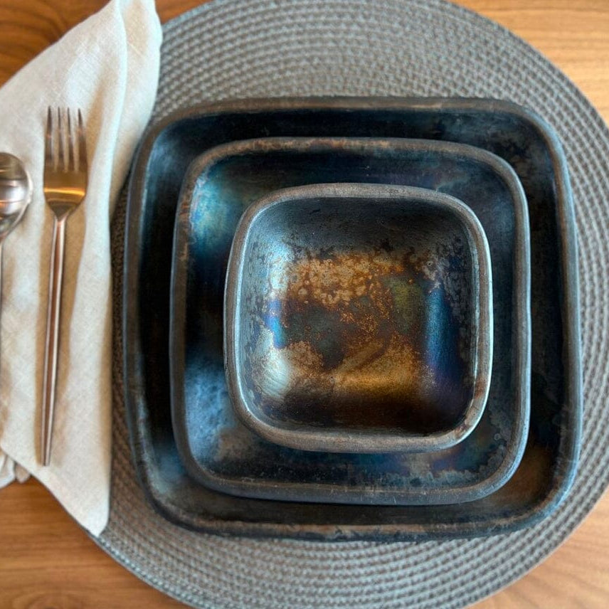 Longpi Pottery Dinner Plate - Large Serving Platters Verve Culture 