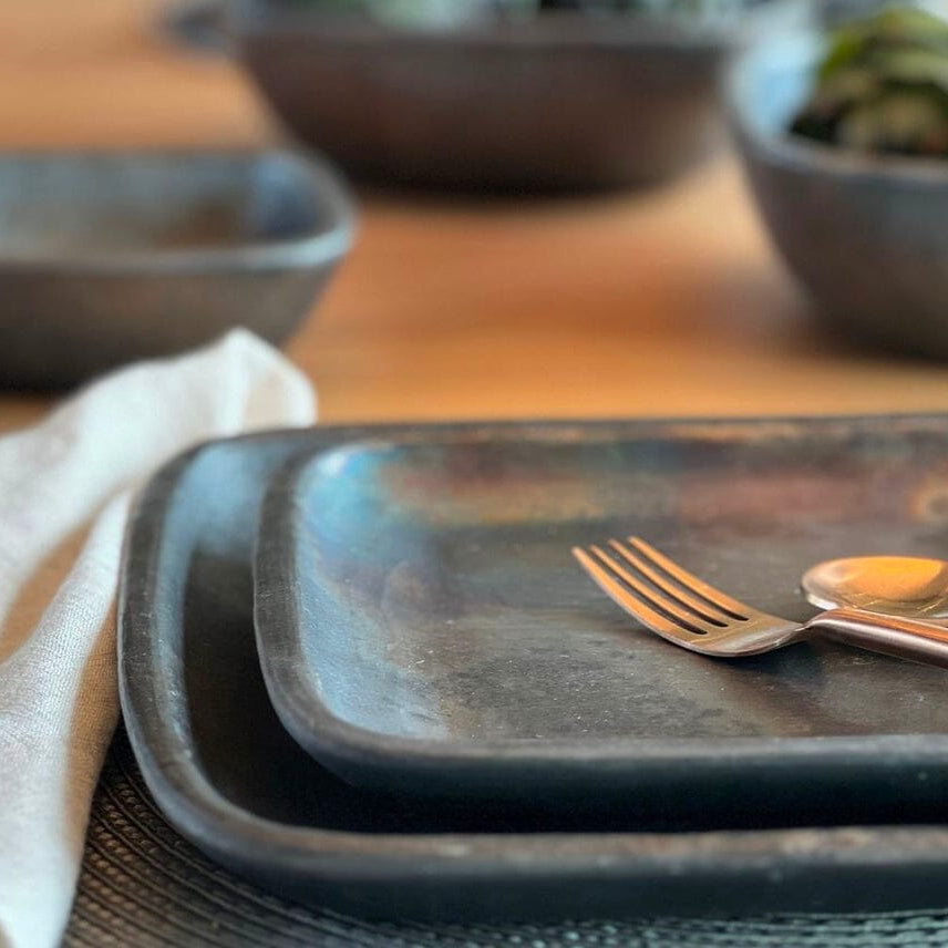 Longpi Pottery Dinner Plate - Small Plates Verve Culture 