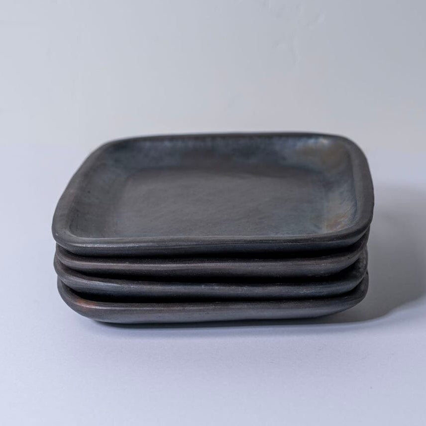 Longpi Pottery Dinner Plate - Small Plates Verve Culture Set of 4 