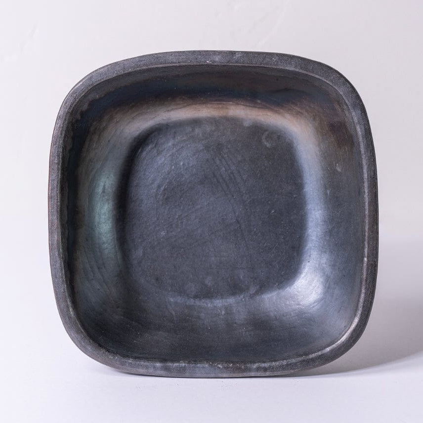 Longpi Pottery Square Bowl - Large Serving Platters Verve Culture 