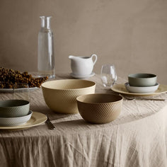 Lyngby Porcelæn Rhombe Earth Bowl, Clay, Ø: 6.9" Bowls rosendahl.com 