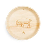 Maaterra Compostable Tableware — American Bison Plates Maaterra 12 Inch — Set of 8 