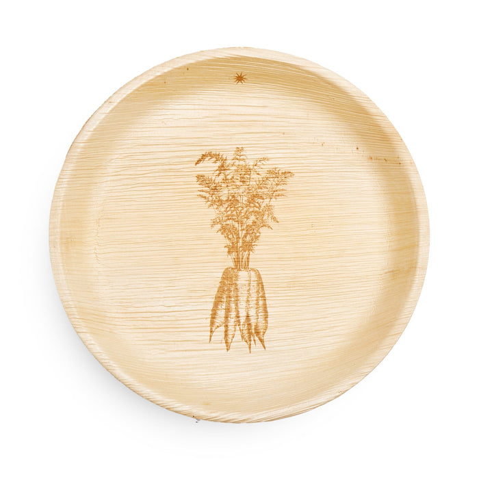 Maaterra Compostable Tableware — Farm Carrots Plates Maaterra 12 Inch — Set of 8 