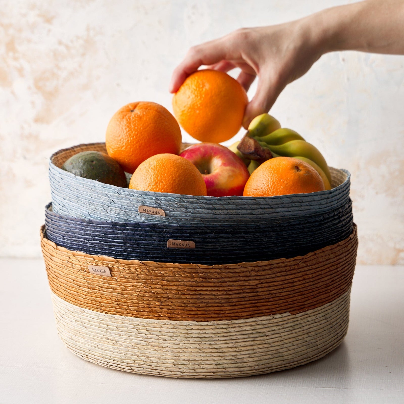 Makaua Large Round Basket Housewares Makaua 