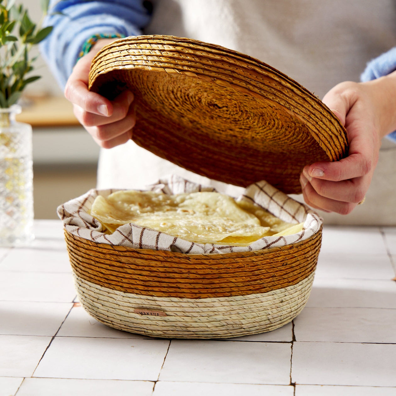 Makaua Tortillero Basket Makaua Brown 