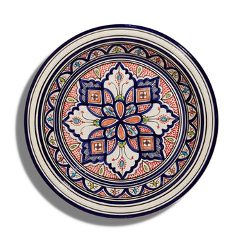 Marrakesh Blue Ceramic Couscous Platter