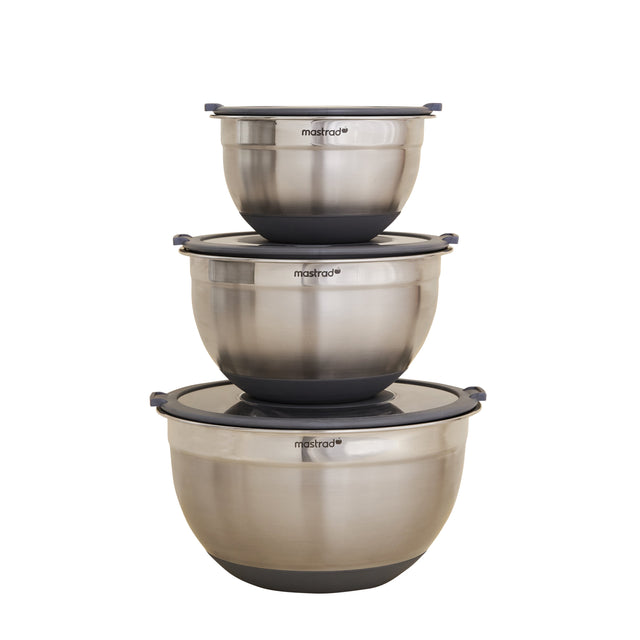 Mastrad Three-Piece Mixing Bowls