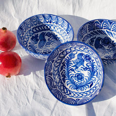 Medium bowl with hand painted designs Bowl Pomelo Casa 