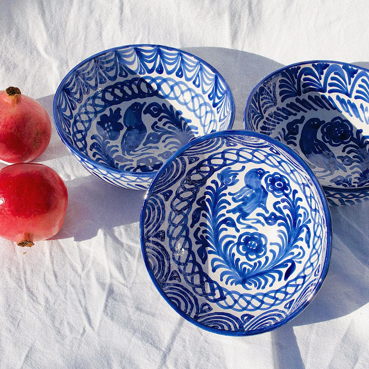 Medium bowl with hand painted designs Bowl Pomelo Casa 