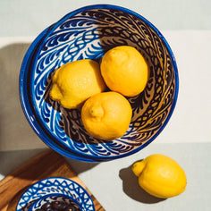 Medium bowl with hand painted designs Bowl Pomelo Casa 