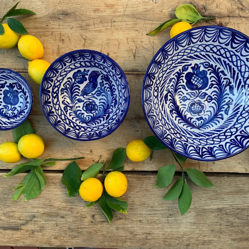 Medium bowl with hand painted designs Bowl Pomelo Casa 