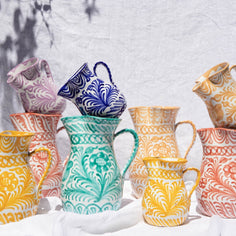 Medium pitcher with hand painted designs Pitcher Pomelo Casa 