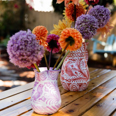 Medium pitcher with hand painted designs Pitcher Pomelo Casa 