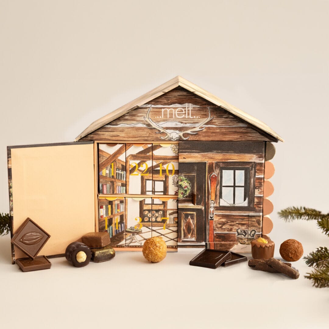 Melt Chocolates London Log Cabin Advent Calendar Pantry Melt Chocolate 