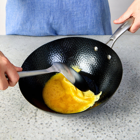 Milk Street: 3-Piece 10.5-Inch Small  Hammered Carbon Steel Wok 3